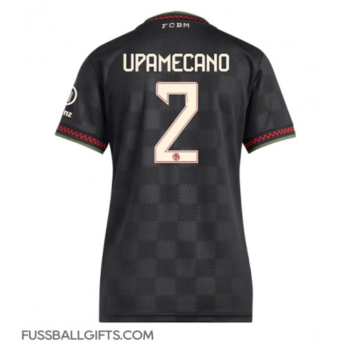 Bayern Munich Dayot Upamecano #2 Fußballbekleidung 3rd trikot Damen 2025-26 Kurzarm